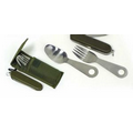 Fork, Spoon, & Pocket Knife W/ Carrying Case